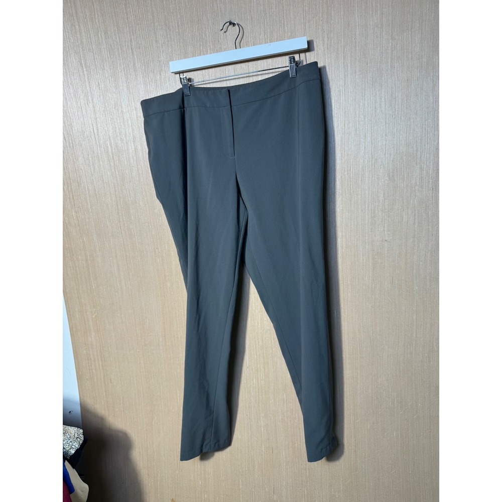 Eileen Fisher Womens Gray Tapered Leg Stretch Dress Pants Size XL High Rise